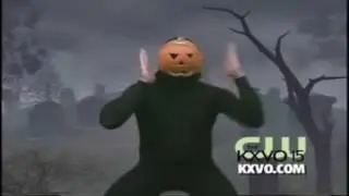 we are number one but with the pumpkin man dancing instead of the video