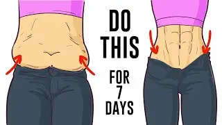 How To GET RID of LOVE HANDLES FAST (in a week) 7 Day Love Handle Workout at Home No Equipment