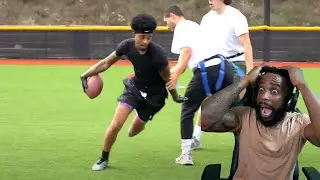 FLIGHT'S BETTER AT FOOTBALL?! CRAZY INSPIRATIONAL 7 ON 7 Against Ranked College Football Players!