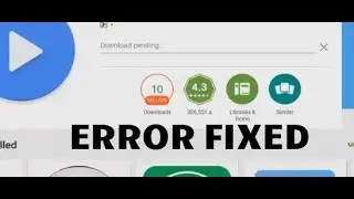 Fix Download Pending Google Play Store Error