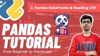 Part 2 - Pandas DataFrame and Reading CSV Files | Pandas Complete Tutorial