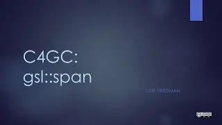 C4GC: CoreCpp: Mar18