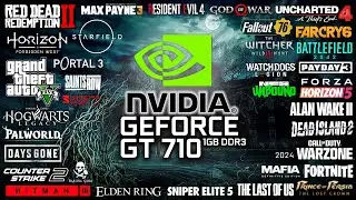 GT 710 1GB in 2024 - Test in 33 Games