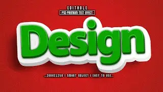 Editable 3D Text Effect in Photoshop Tutorial  