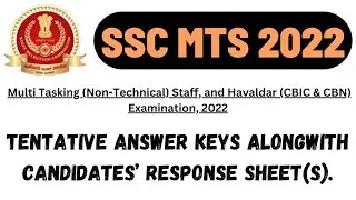 SSC MTS 2022 | Answer key & Response Sheet Out now | Find Full Link