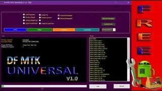 Mediatek Universal DF Tool V1.0  Free Tool For Repair Software