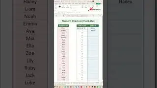 Create check in and check out in Excel - Excel Tips and Tricks