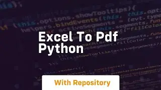 excel to pdf python