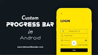 Progress bar in Android Studio -  Android Studio Progress bar
