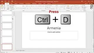 Shortcut Key to Duplicate the Current Slide in PowerPoint