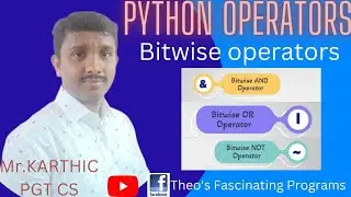 Bitwise and operator || Bitwise or operator || Bitwise not operator || Python operators