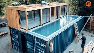 Man Builds Amazing Container House on Island | Start to Finish DIY Build by 