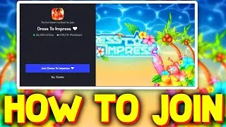 HOW TO JOIN DRESS TO IMPRESS DISCORD SERVER & LINK! ROBLOX