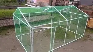 Манеж для утят из пропиленовых труб.(своими руками)