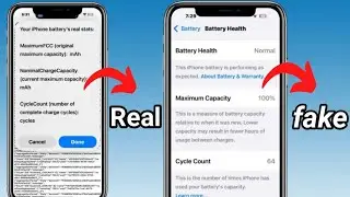 How to find Real battery health Of your iphone ios 18