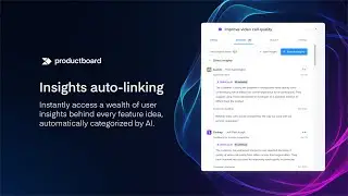 AI for automatically linking user insights to feature ideas