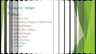 Class 6 Maths Integer Part 2 Addition and subtraction of integer