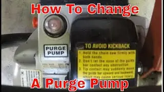 How to Change a Purge Pump/Primer Bulb On A Chainsaw Echo CS-346 #40