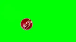 Cricket Ball bouncing Copyright Free Green screen