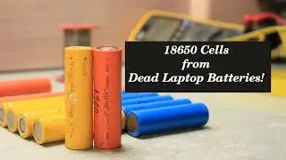 How to get 18650 Cells from Dead Laptop Batteries! | Cheap | Recover