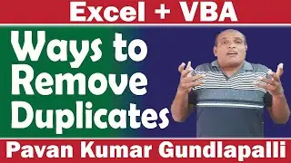 Excel: Remove Duplicates Using Excel Functions And VBA Macros