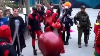 DC Versus Marvel Cosplay Photo Shoot at Long Beach Comic Expo Con 2015