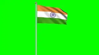 India Flag #1 - 4K Green screen FREE high quality effects