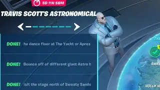 All Travis Scott's Astronomical Challenges Guide fortnite