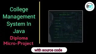 College management system micro project in Java |  Diploma Project | #javamicroproject