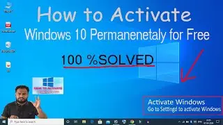 How To Activate Windows In Free | How To Activate Windows 10 in Laptop | Activate Windows 10