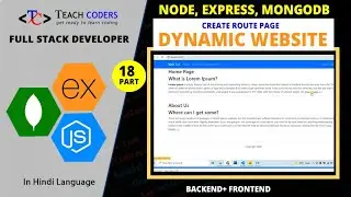 Create Home Page with node express and mongodb