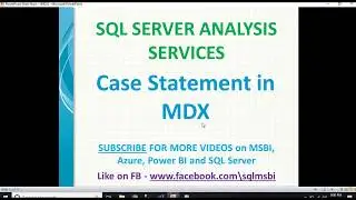 Case Statement in MDX | MDX Conditional Statements | If in mdx