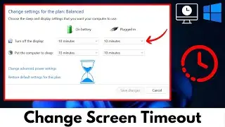 How To Change Screen Timeout in Windows 11 (PC & Laptop) | Computer Sleep Mode Settings