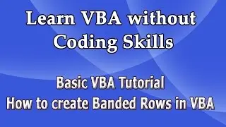 Create Banded Rows in Excel (VBA tutorial)