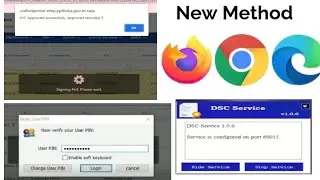 DSC signer utility version 1 0 0 in chrome Firefox Microsoft edge configure epfo DSC KYC approvals