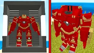ХАЛКБАСТЕР ДОБАВИЛИ В МАЙНКРАФТ Железный Человек Iron Man Minecraft