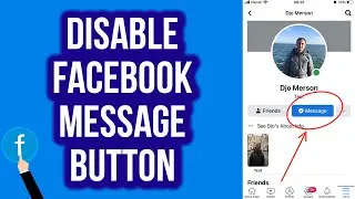 Hide Message Button | Disable Facebook Message Button | Remove the Message Button (From Phone)