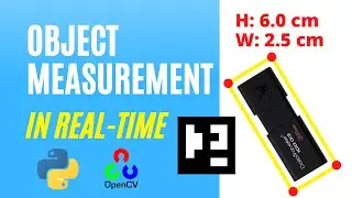 Measure the size of an object | with Opencv, Aruco marker and Python