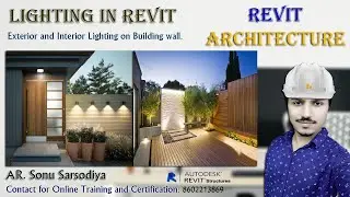 Lights in Revit Architecture | Interior and Exterior Lights on Wall | Sealing Light | Light Editing