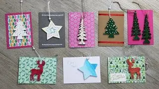 DIY 8 Kerstkaarten met een cadeautje