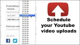 How to schedule video on YouTube?