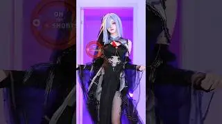 Shenhe Black Swan Cute Dance 😍 Genshin Impact Cosplay #shorts