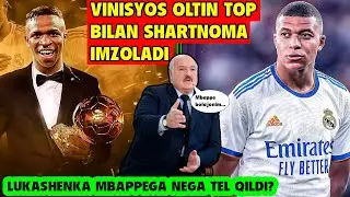 LUKASHENKA MBAPPEGA NEGA TEL QILDI, VINISYOS OLTIN TOP BILAN SHARTNOMA IMZOLADI