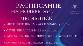 Расписание ноября 2023 в г. Челябинске. #еленаматвеева #аксессбарсчелябинск #accessbarsfacelift