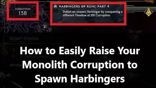 How to Increase Your Corruption to Spawn Harbingers | Harbingers of Ruin Questline | Last Epoch  1.1