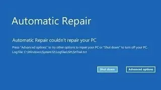 Fix Automatic Repair loop in Windows - Startup repair problems unable to repair Windows