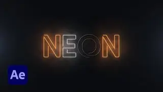 Neon Text Animation Tutorial in After Effects | After Effects Tutorial