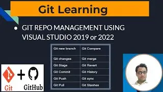 How to manage GitHub repository from Visual Studio IDE|Session#4|GitHub + VS 2022| Latest 2023