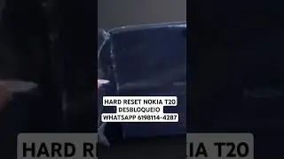 HARD RESET NOKIA T20 DESBLOQUEIO