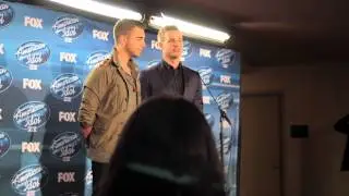 Murtz Jaffer Interviews Nick Fradiani & Clark Beckham After American Idol Performance Finale